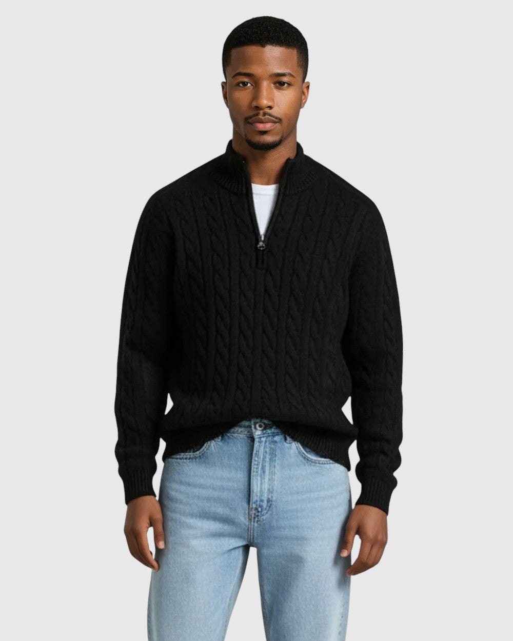 Csanád | Férfi prémium pamut pulóver