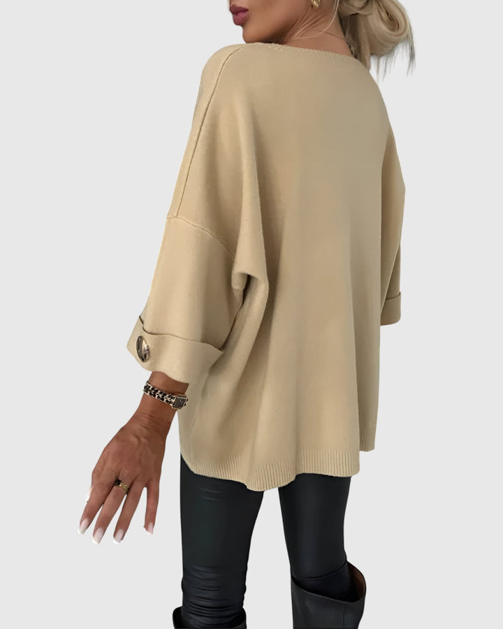 Janel | Laza elegáns pulóver mindennapokra