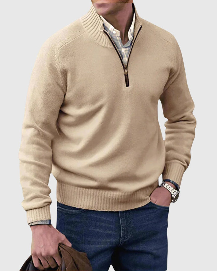 Pál | Cipzáros, puha, modern férfi kardigán