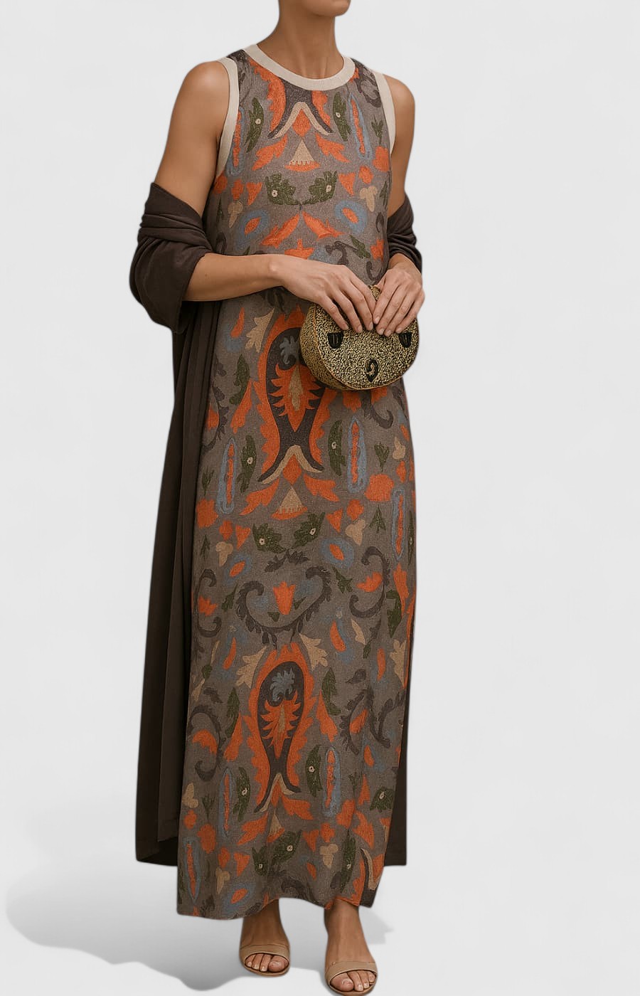 Mikaela | Elegáns ruha sállal együtt