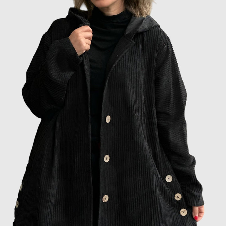 Cordia | Bársonyos kapucnis pulóver Cordia