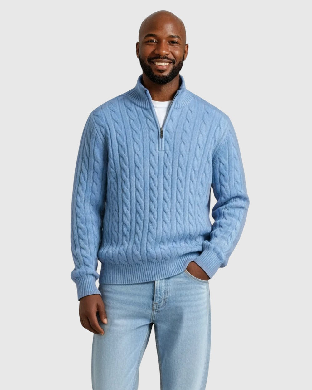 Csanád | Férfi prémium pamut pulóver