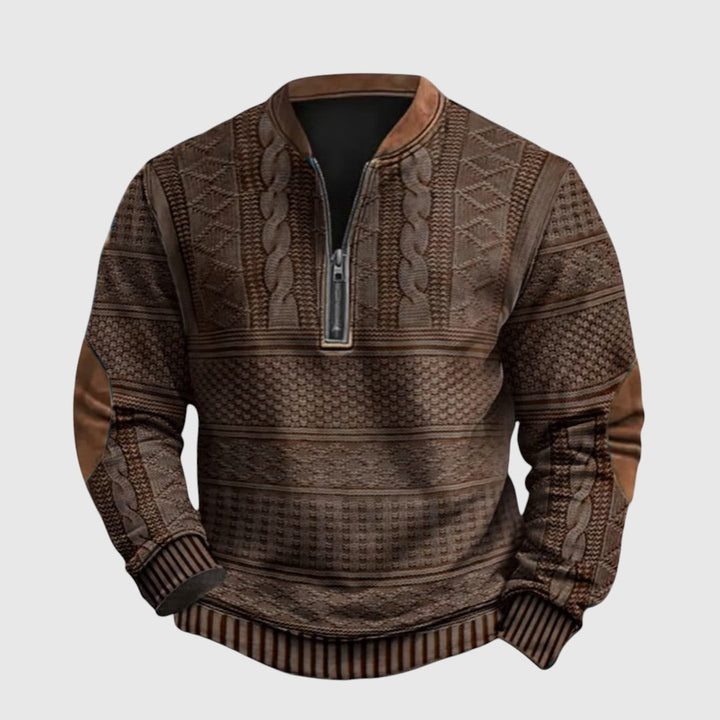 Charles | Prémium fél cipzáros pulóver