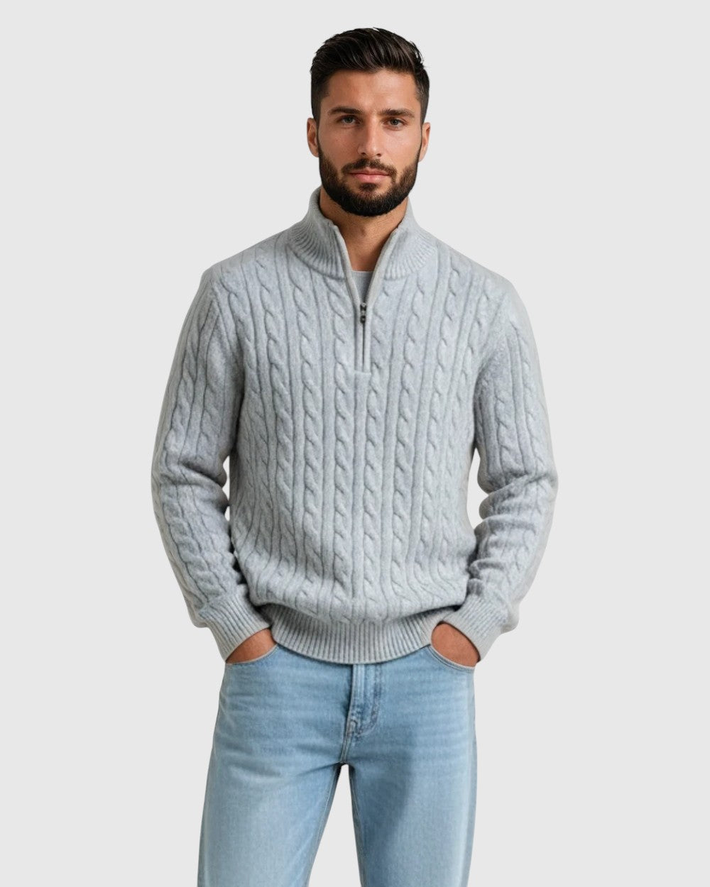 Csanád | Férfi prémium pamut pulóver