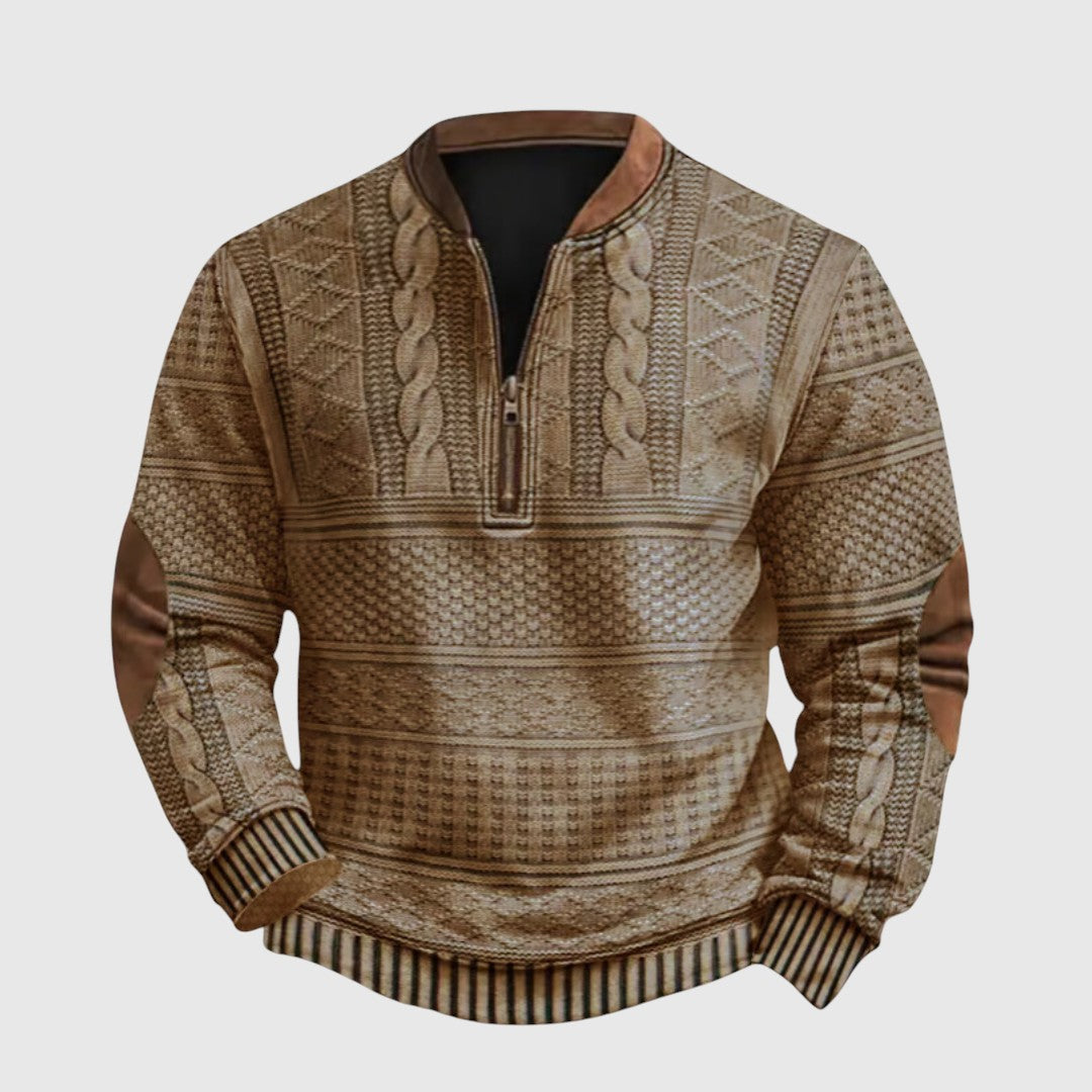 Charles | Prémium fél cipzáros pulóver