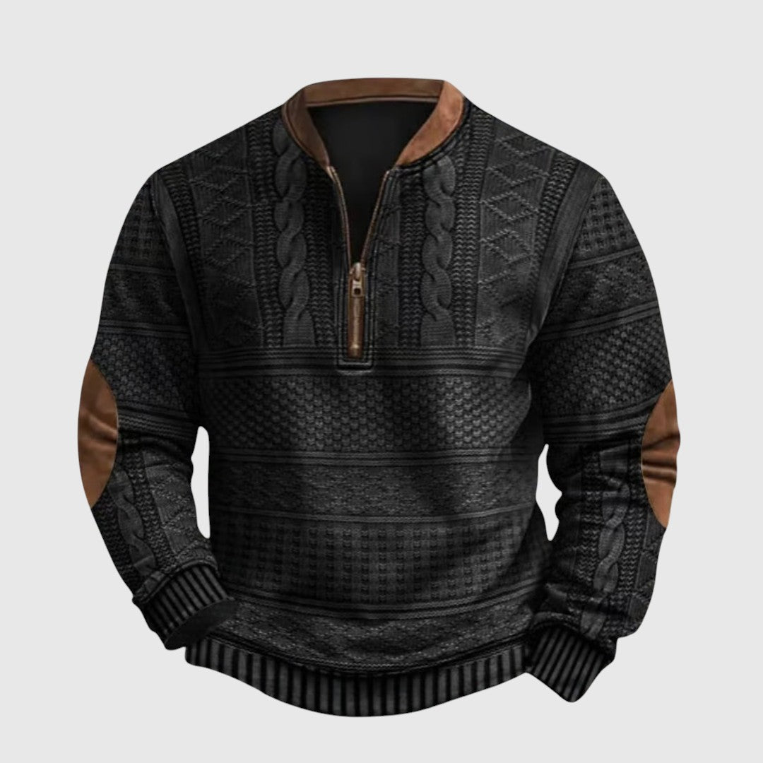 Charles | Prémium fél cipzáros pulóver