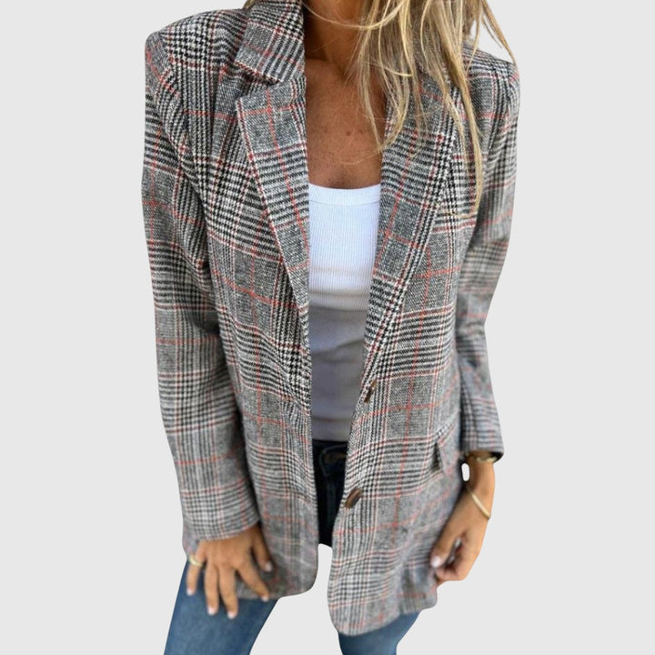 Brenda | Kockás Brenda blézer téli must-have