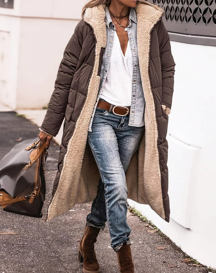 Dalma | Meleg időtlen stílusú kabát