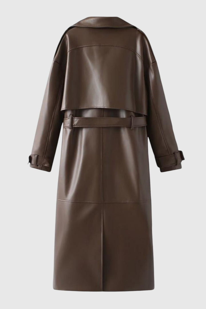 Zora | Elegáns gabardin kabát övvel