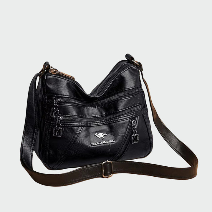 Dóra | Elegáns fekete válltáska praktikus