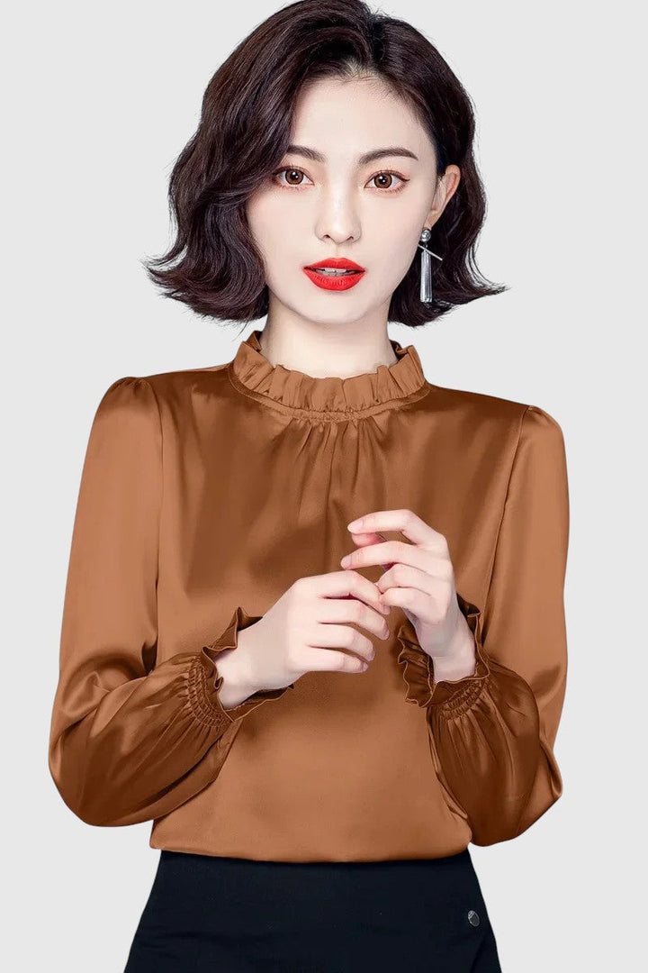 Jana | Elegáns selyem blúz kifinomult részletekkel