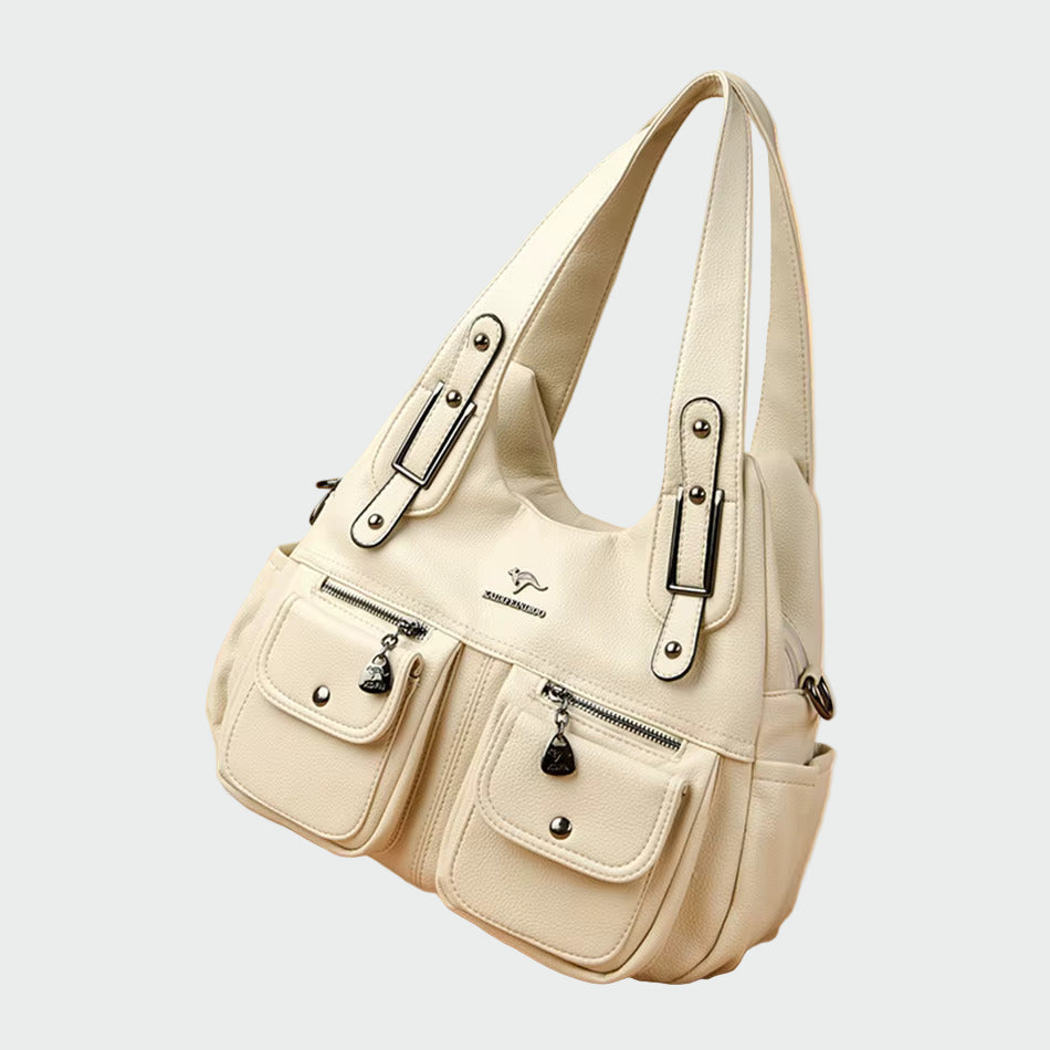 Panna | Barna női válltáska öko bőr