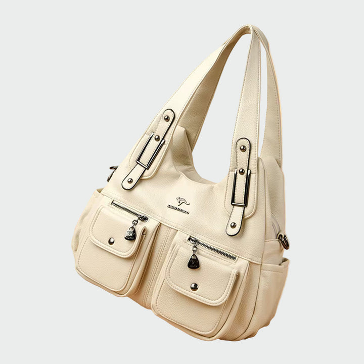 Panna | Barna női válltáska öko bőr