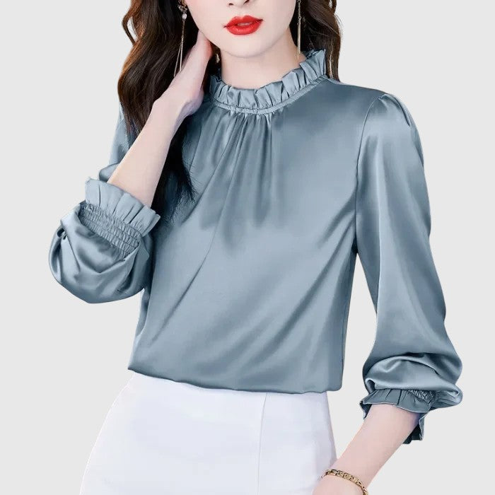 Jana | Elegáns selyem blúz kifinomult részletekkel