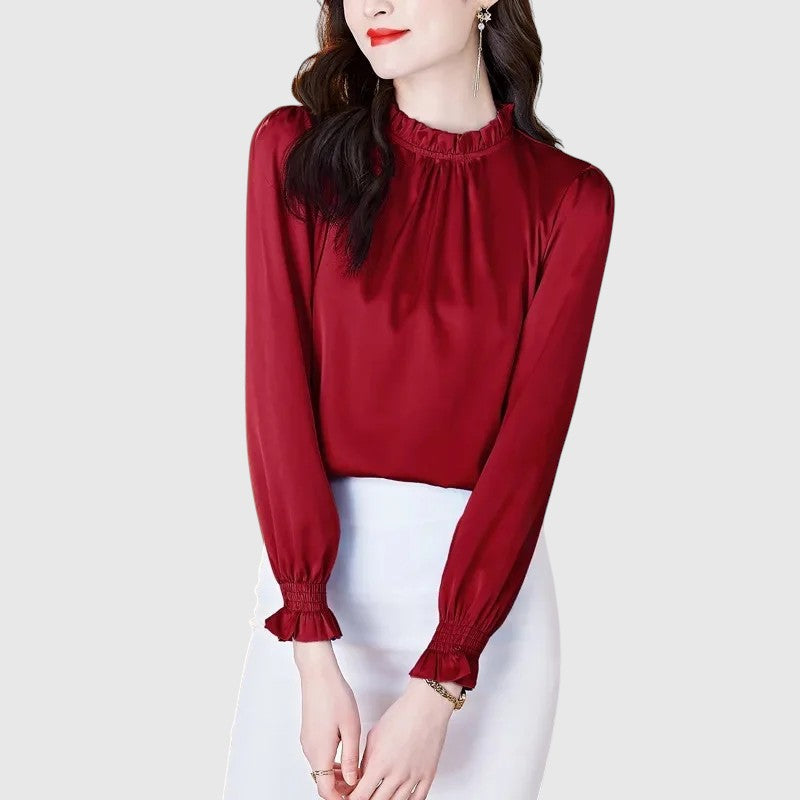 Jana | Elegáns selyem blúz kifinomult részletekkel