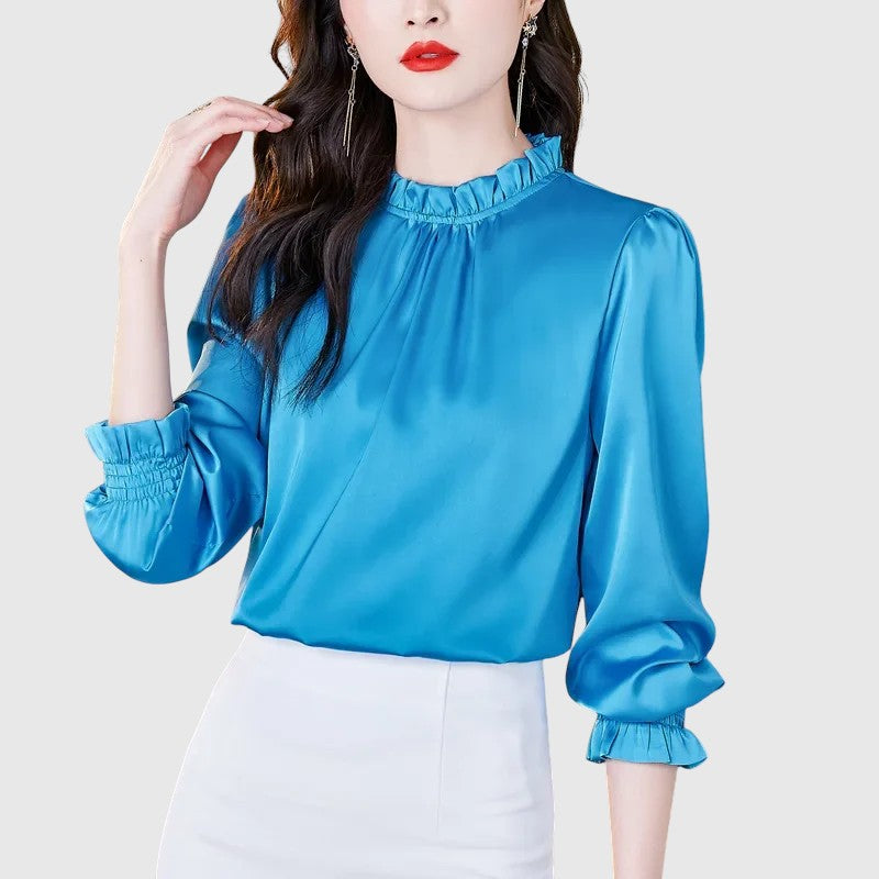 Jana | Elegáns selyem blúz kifinomult részletekkel