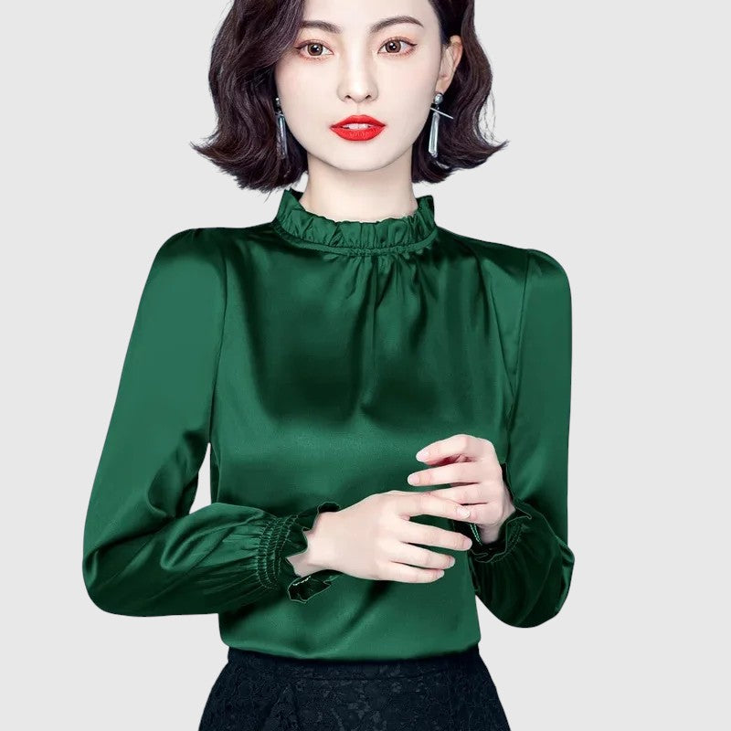 Jana | Elegáns selyem blúz kifinomult részletekkel