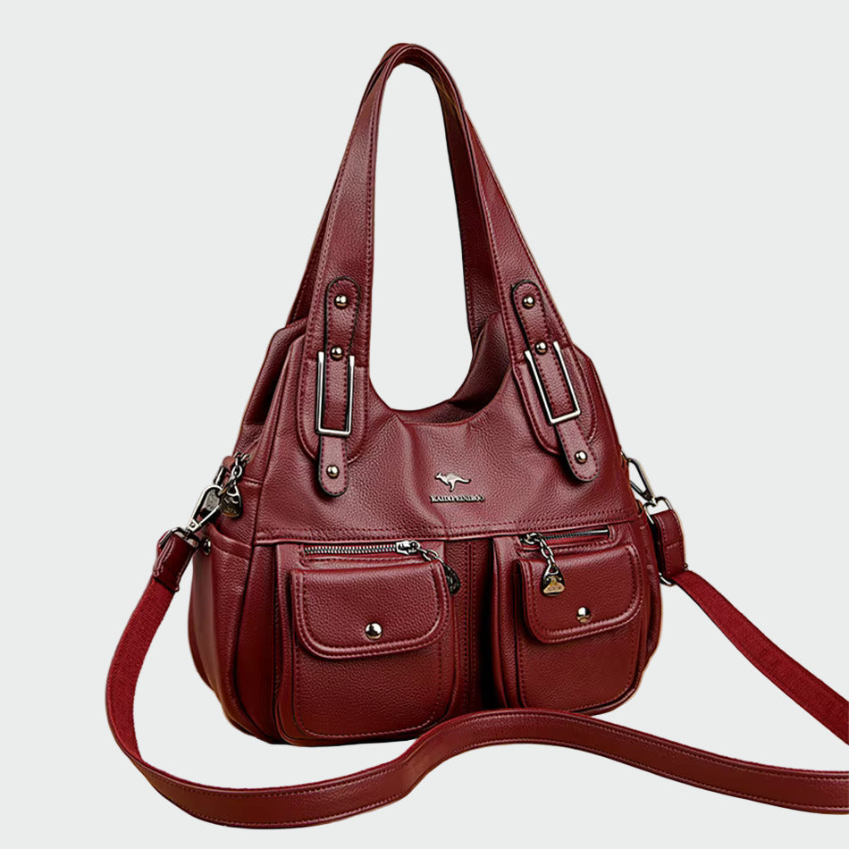 Panna | Barna női válltáska öko bőr