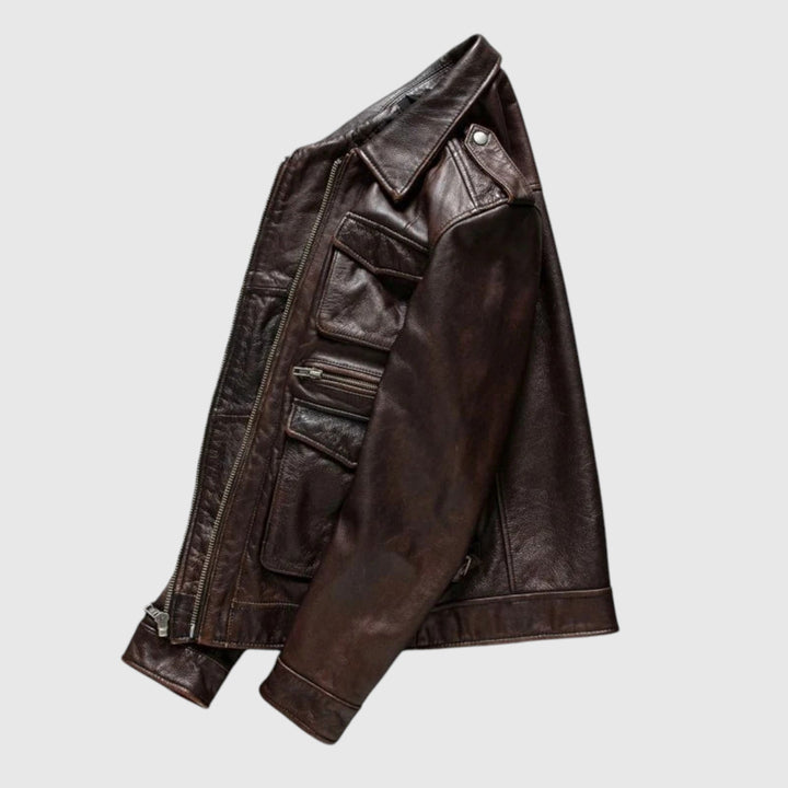 Todor | Férfi bőrkabát stílusos és kényelmes 