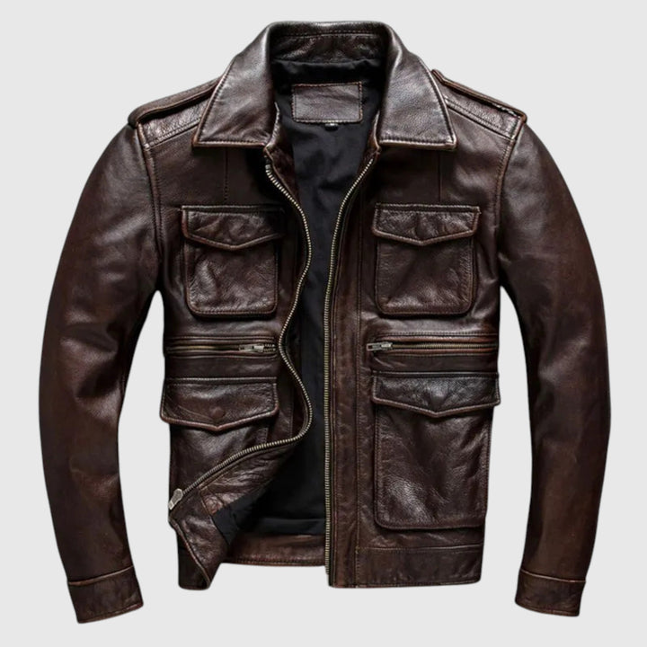 Todor | Férfi bőrkabát stílusos és kényelmes 