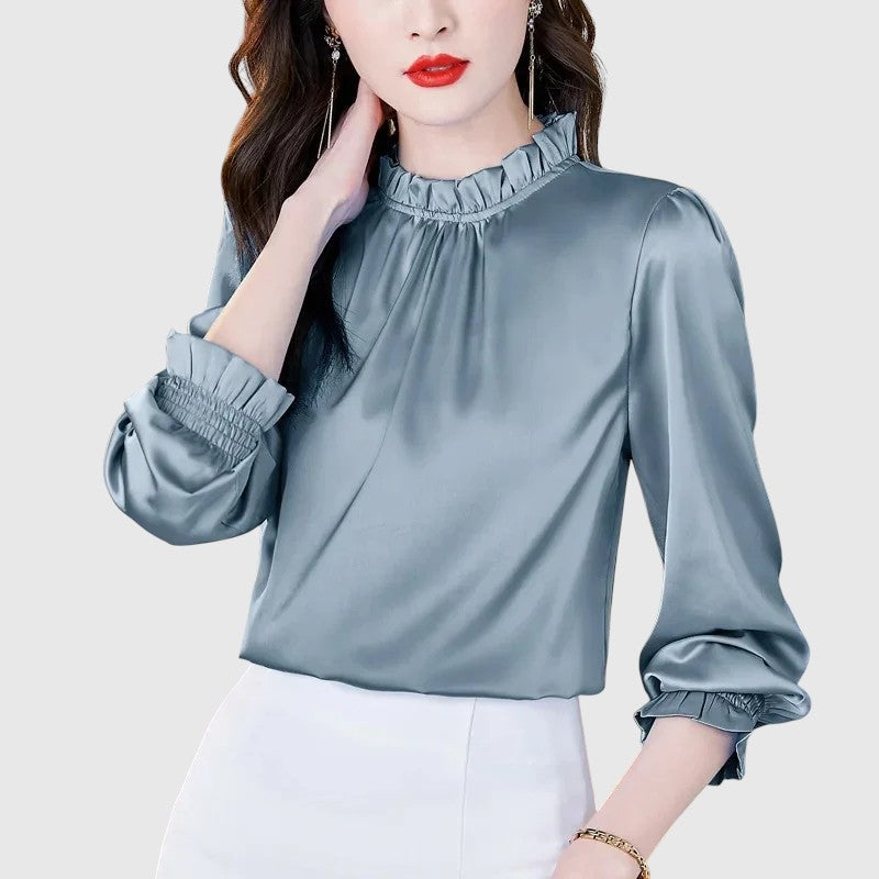 Jana | Elegáns selyem blúz kifinomult részletekkel