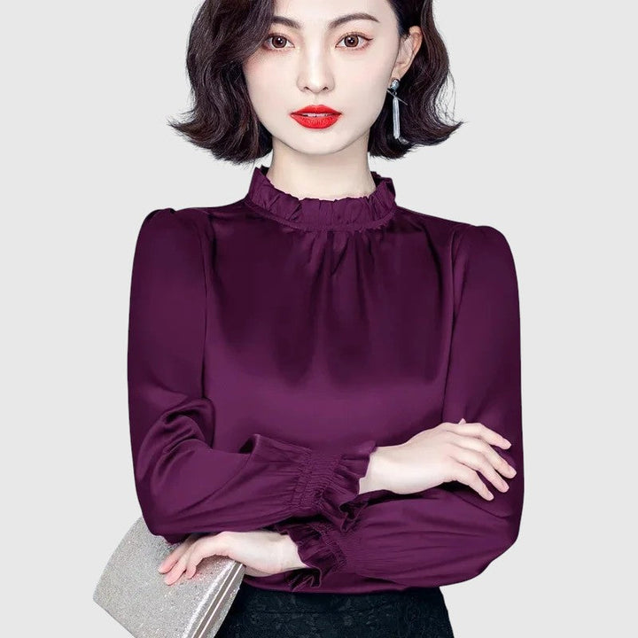 Jana | Elegáns selyem blúz kifinomult részletekkel