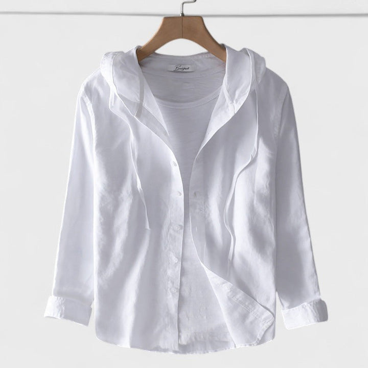 Alena | Könnyű nyári blúz kapucnival