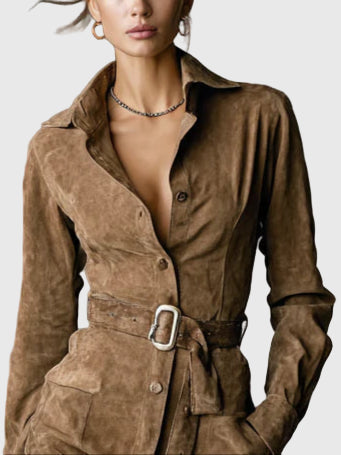 Liana | Luxus velúr midi ruha