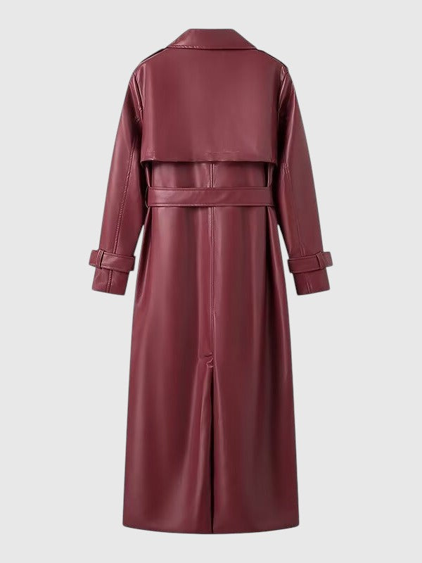 Zora | Elegáns gabardin kabát övvel