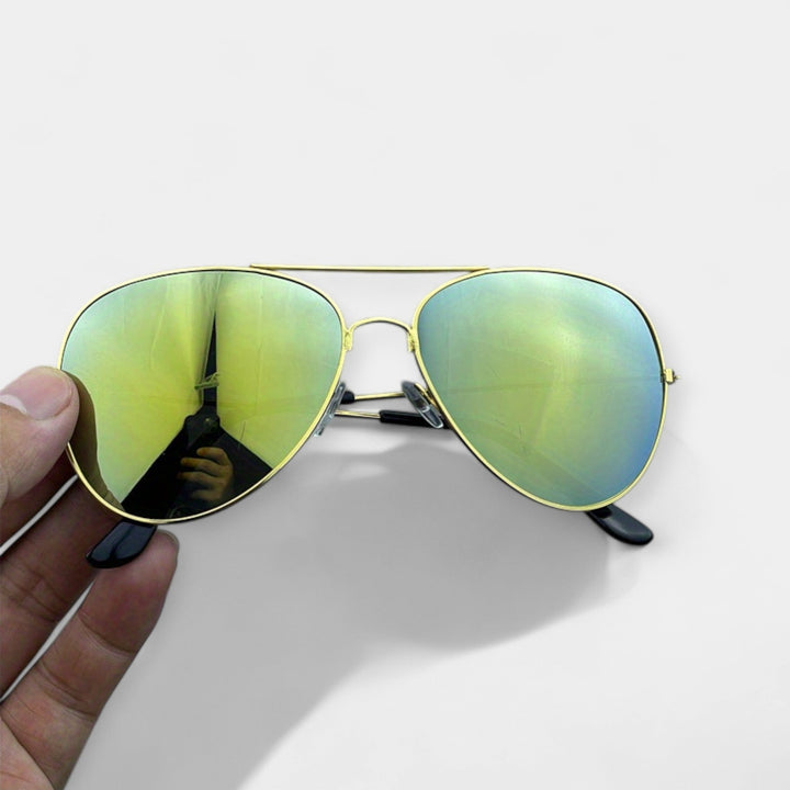 Emma | Színes retro szemüveg arany kerettel