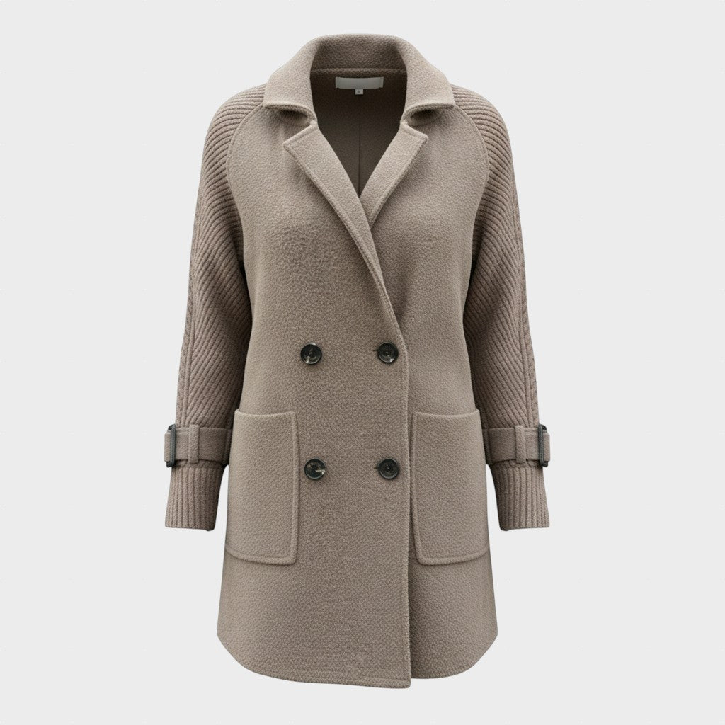 Rózsa | Középhosszú kabát dupla gombolással