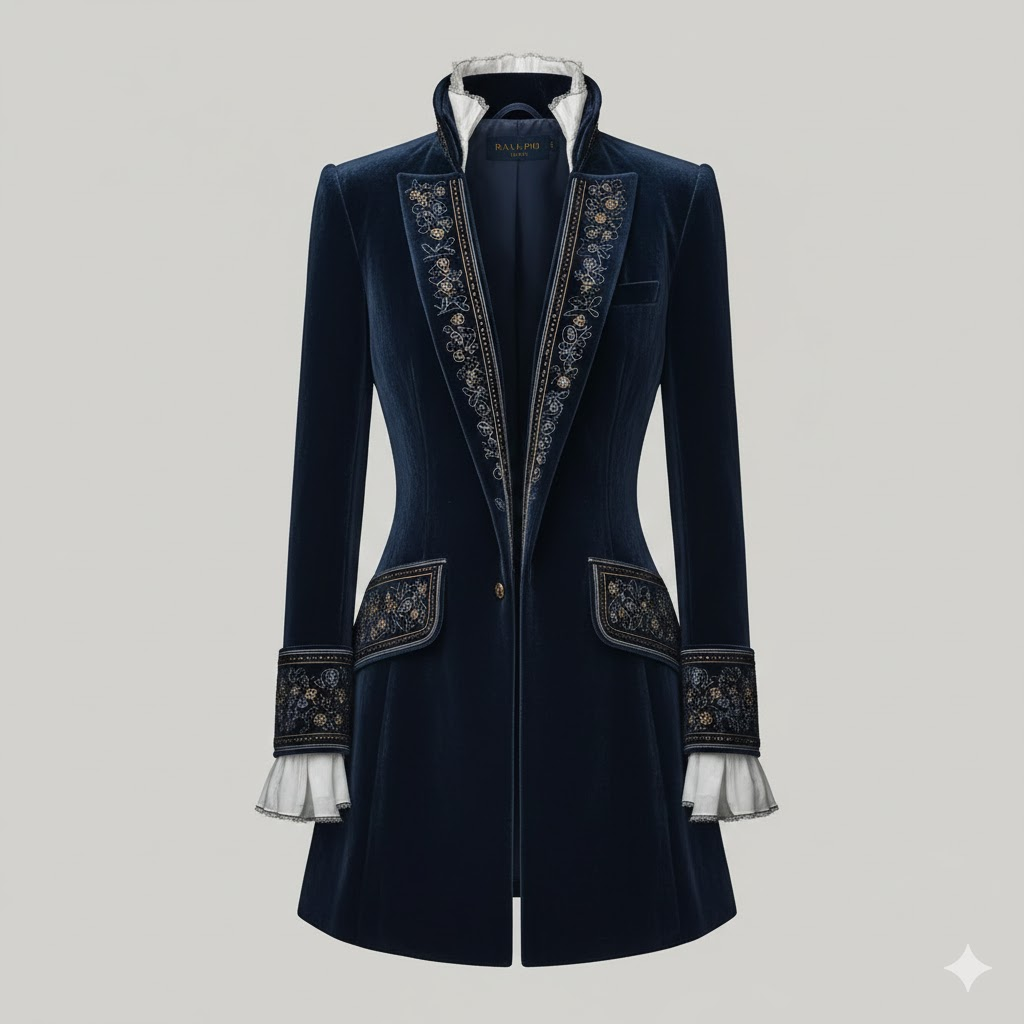 Nuria | Elegáns bársonykabát