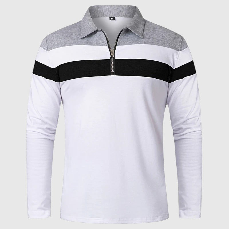 Ábel | Cipzáros elegáns férfi pulóver