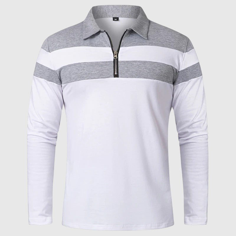 Ábel | Cipzáros elegáns férfi pulóver